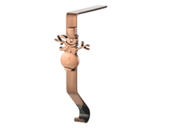 Soporte metálico para medias navideñas, accesorio brillante para chimenea TRUYUETY