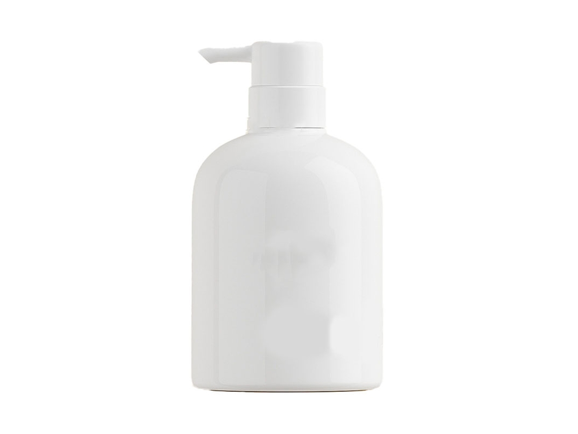 Dispensador De Champú De Plástico De 500 Ml Con Bomba Para Decoración De Baño, Blanco