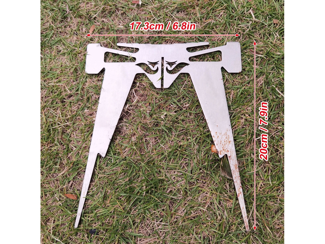 Soporte Plegable Para Sartenes Para Acampar, Soporte Transversal De Acero Inoxidable Para Acampar, Senderismo Y Excursionismo.