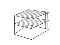 Rinconera METALTEX 3 Niveles Palio Serie Lava Touch-Therm Negro