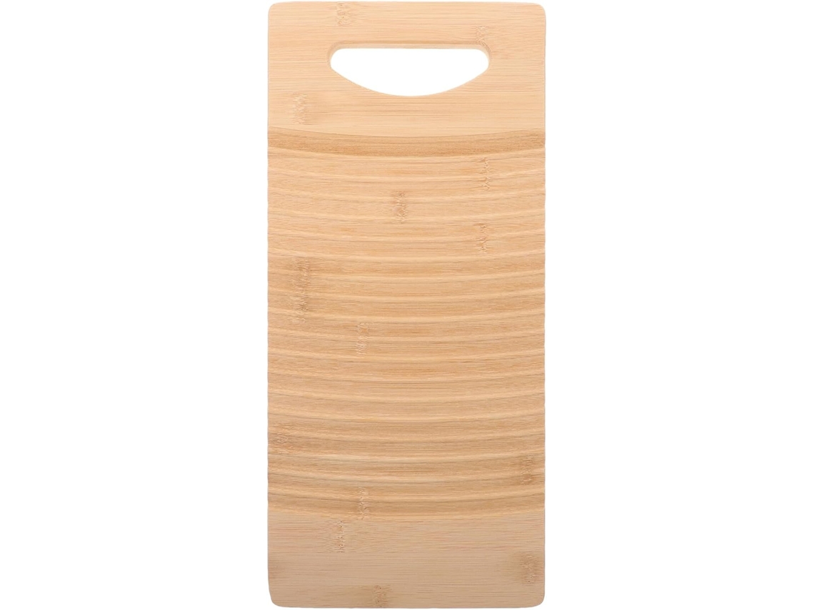 Tabla De Lavar De Bambú Antideslizante De 40 X 18 Cm Para Lavar Ropa A Mano.