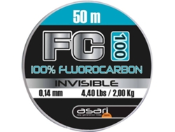 Línea de Pesca de fluorcarbono ASARI Fc 100 Fluorocarbon (0.370 mm - 0,20 mm)