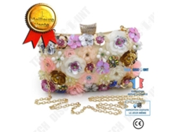 Bolso de noche con hombro Floral, bolso de diseño elegante, flores de un solo Color dorado de alta calidad para boda nocturna INNOVTEC