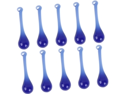 10 Piezas De Colgantes De Cristal Para Candelabro Azul, Delicada Gota De Agua, De