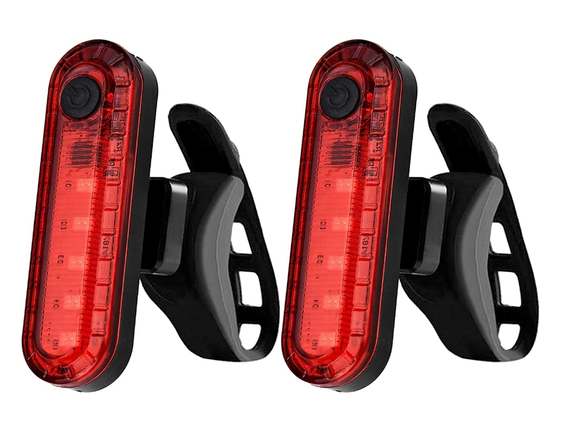Luces traseras LED para bicicleta, recargables por USB, 2 unidades, luz trasera LED para bicicleta, luz trasera ultrabrillante para bicicleta, CHRONUS