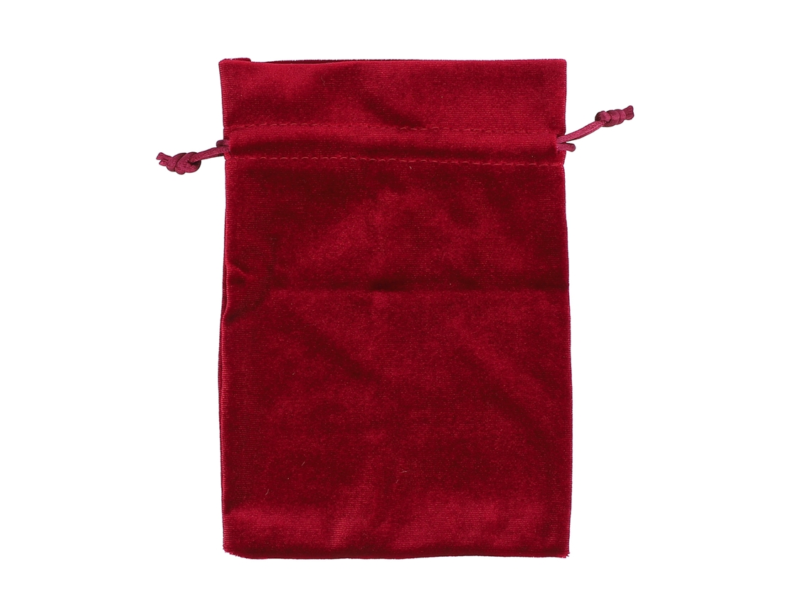 5pcs Bolsa de Veludo para Presente Multifuncional com Cordão para Armazenar Dados Joias Vermelha