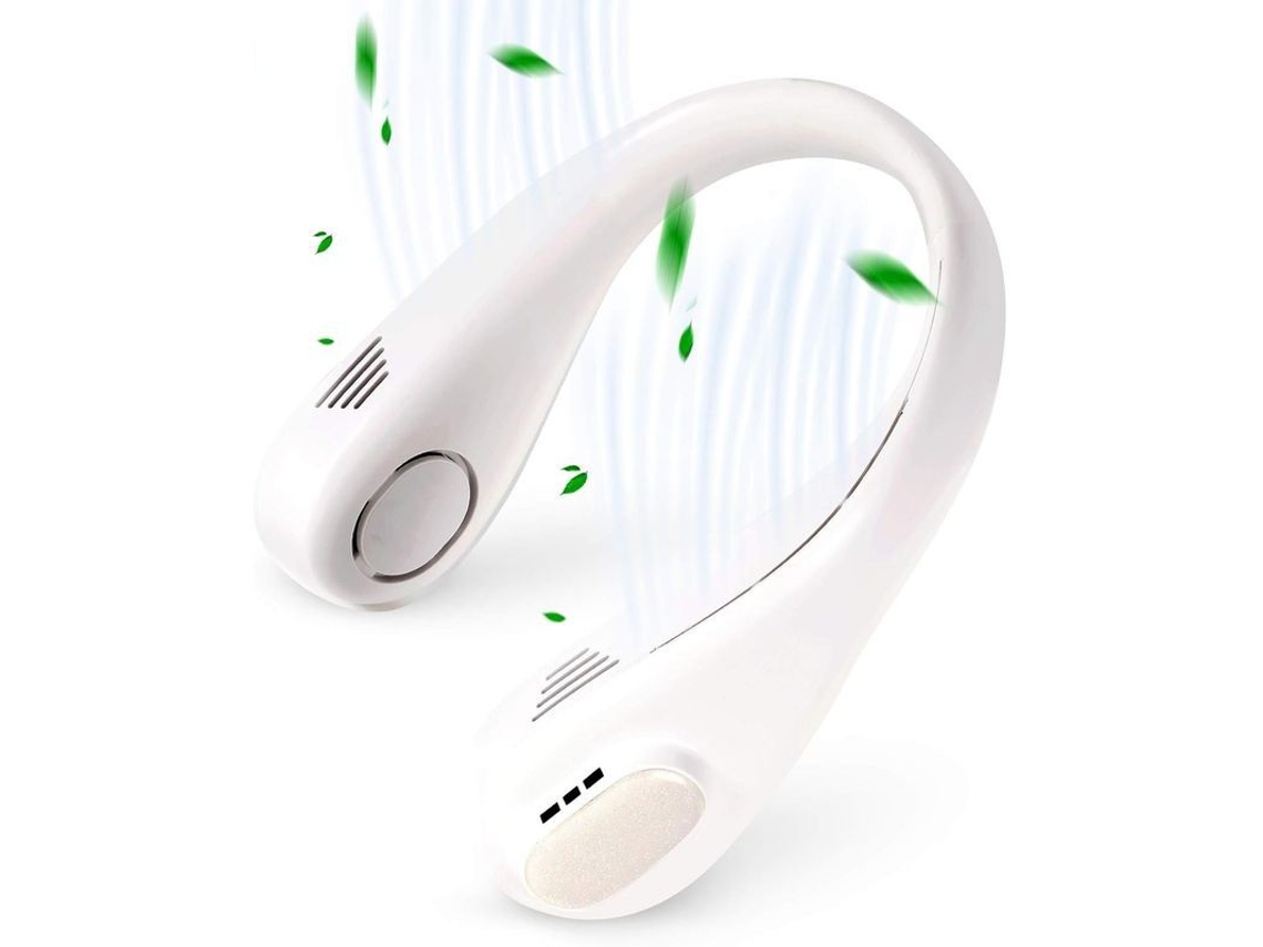 Ventilador De Cuello Portátil, Sin Aspas Y Manos Libres, Recargable Con Batería De 4000 Mah.