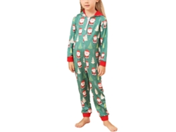 2026altiro-mono Sudadera con capucha de manga larga con cierre de cremallera y estampado navideño para niños de 6 a 7 años