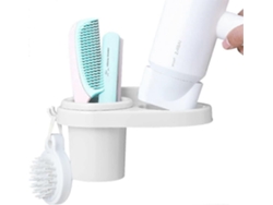 Soporte para secador de pelo, caja organizadora de pared para almacenamiento de aire GOKOCO