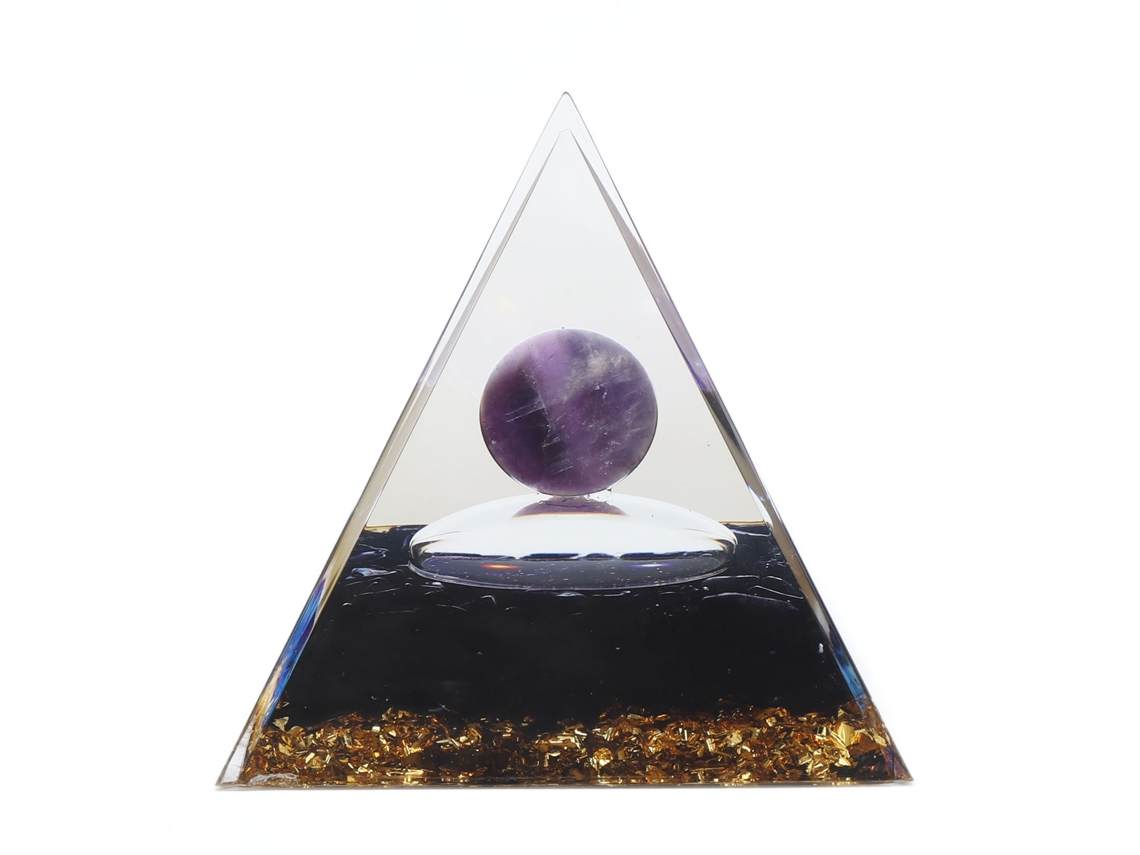 Pirámide de cristal de Tai Chi para la sanación y la reducción del estrés, 6 cm