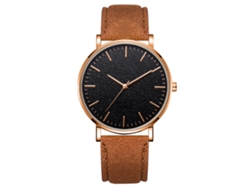 Reloj De Aleación Simple Y Moderno Con Esfera Redonda Para Mujer Y Hombre
