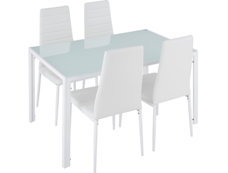 TECTAKE TECTAKE Table Set Y 4 Berlin Dining Tectoke Silla
