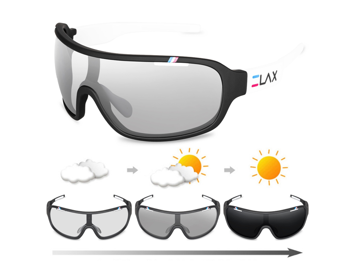 Gafas de ciclismo polarizadas unisex MDUG con protección UV400, lentes fotocromáticas y función de protección solar (Estilo 2)