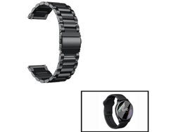 Correa + Herramienta + Protector Gel PHONECARE Acero Stainless Lux OnePlus Oneplus Watch Negro