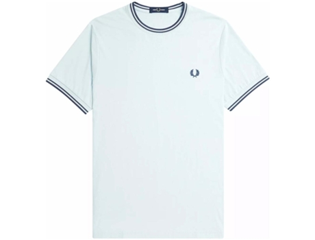 Camiseta de Hombre FRED PERRY Corta Twin Tipped Azul (XL)