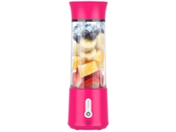 Mini extractor de jugo eléctrico portátil con vaso multifuncional, color rosa y rojo