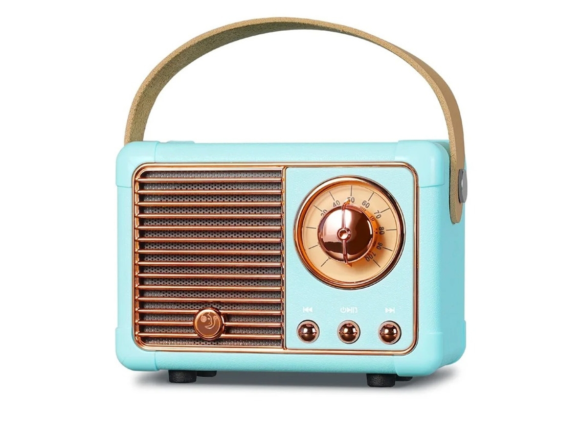 Mini altavoz Bluetooth con radio FM, altavoz Bluetooth retro recargable, Bluetooth 5.0/Sonido superior, compatible con llamadas Yizhood