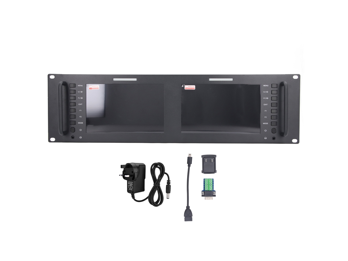 Montaje en rack para pantalla táctil de 7 pulgadas, 3G SDI 4K HDMI