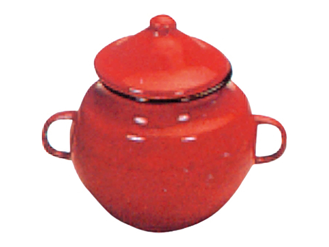 Azucarero esmalte rojo 0,5 l