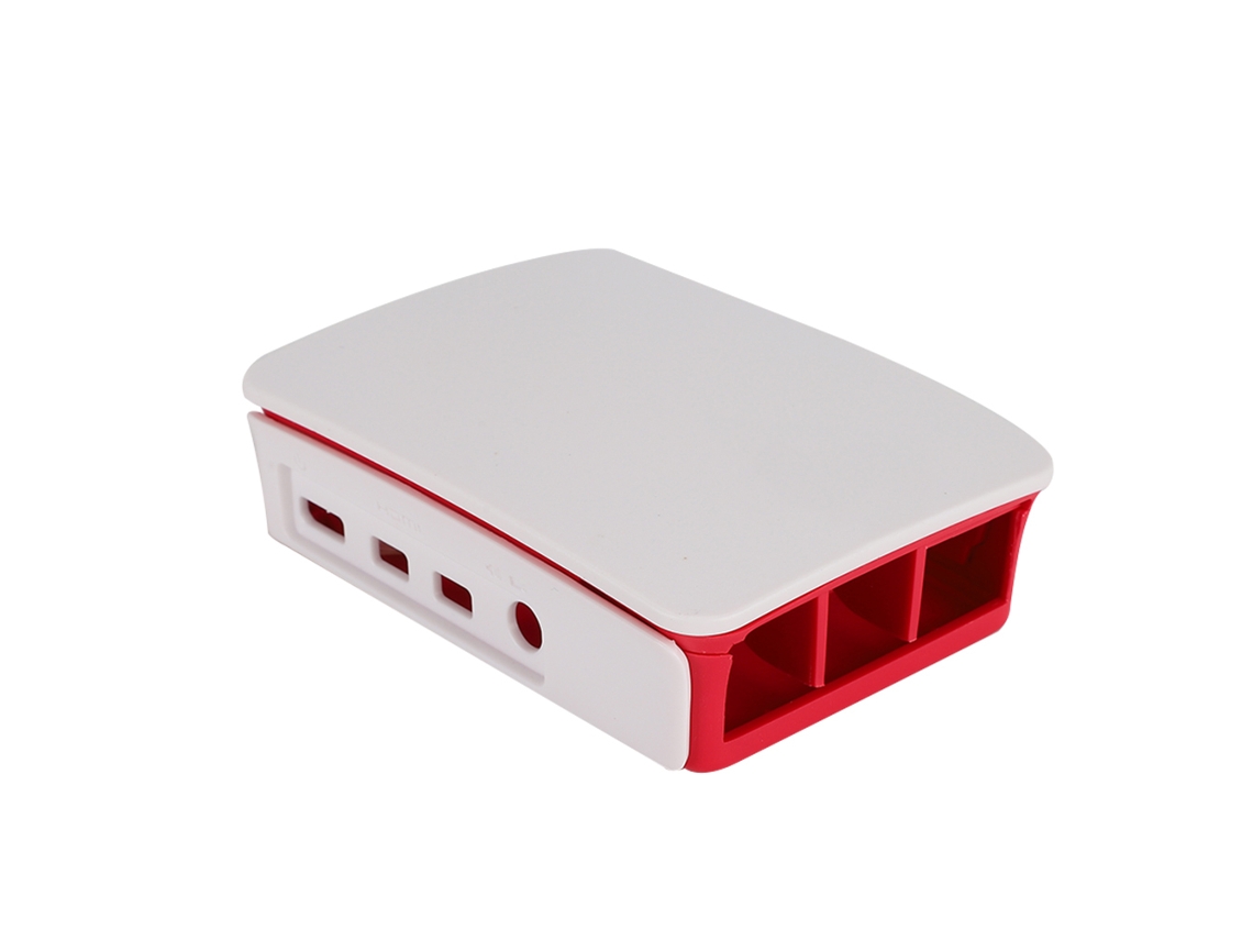 Versión Oficial De La Caja De Encierro Abs Para Raspberry Pi 4b, Roja Y Blanca