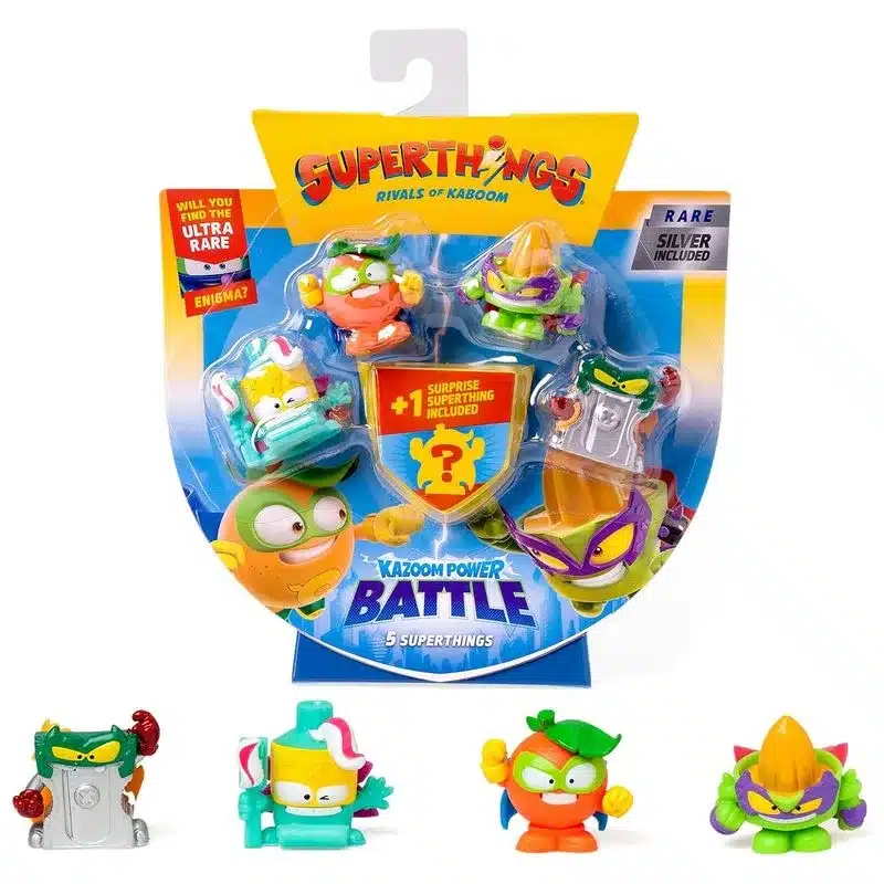 Superthings Kazoom Power Pack de 5 figuras Silver Puncher 36471 Magicbox Magic Box más de 3 años