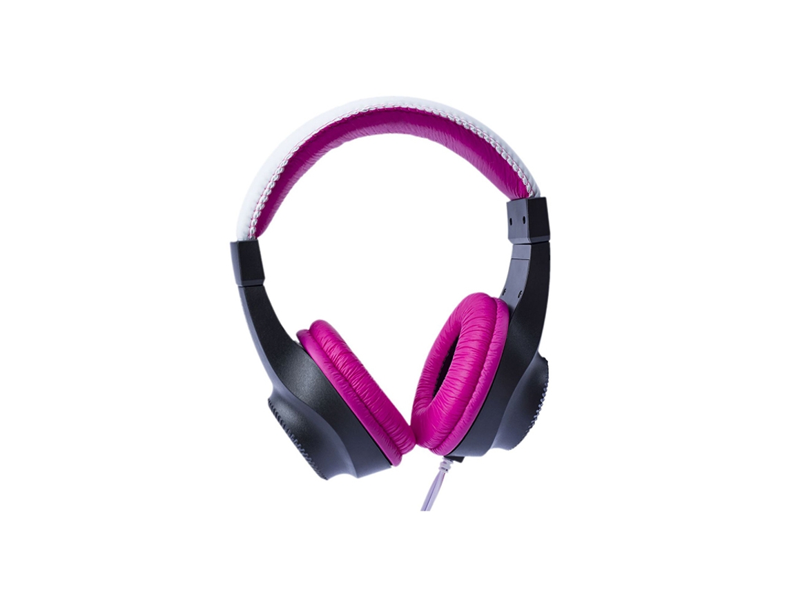 Auriculares con cable de conector único de 6,5 mm, color rosa