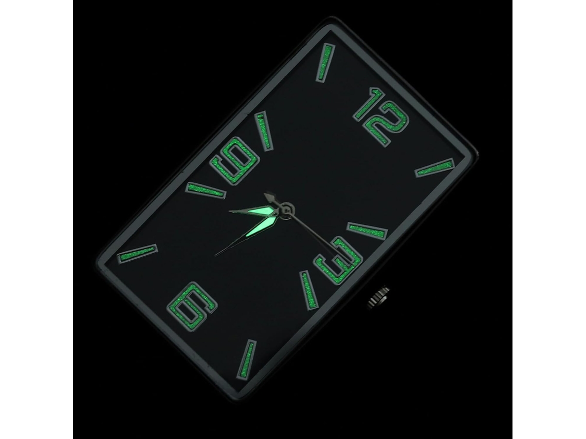 Reloj Analógico Cuadrado Negro Para Coche, Miniatura, Funciona Con Pilas, Decoración Para El Salpicadero.