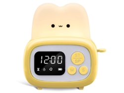Lindo temporizador con reloj y luz nocturna. Mini lámpara en forma de tostadora con despertador LED y temporizador para niños y adultos. Vledary