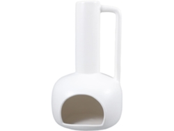 Quemador De Cerámica Grande Para Salvia Y Palo Santo, Soporte De Incienso Decorativo Blanco Liso