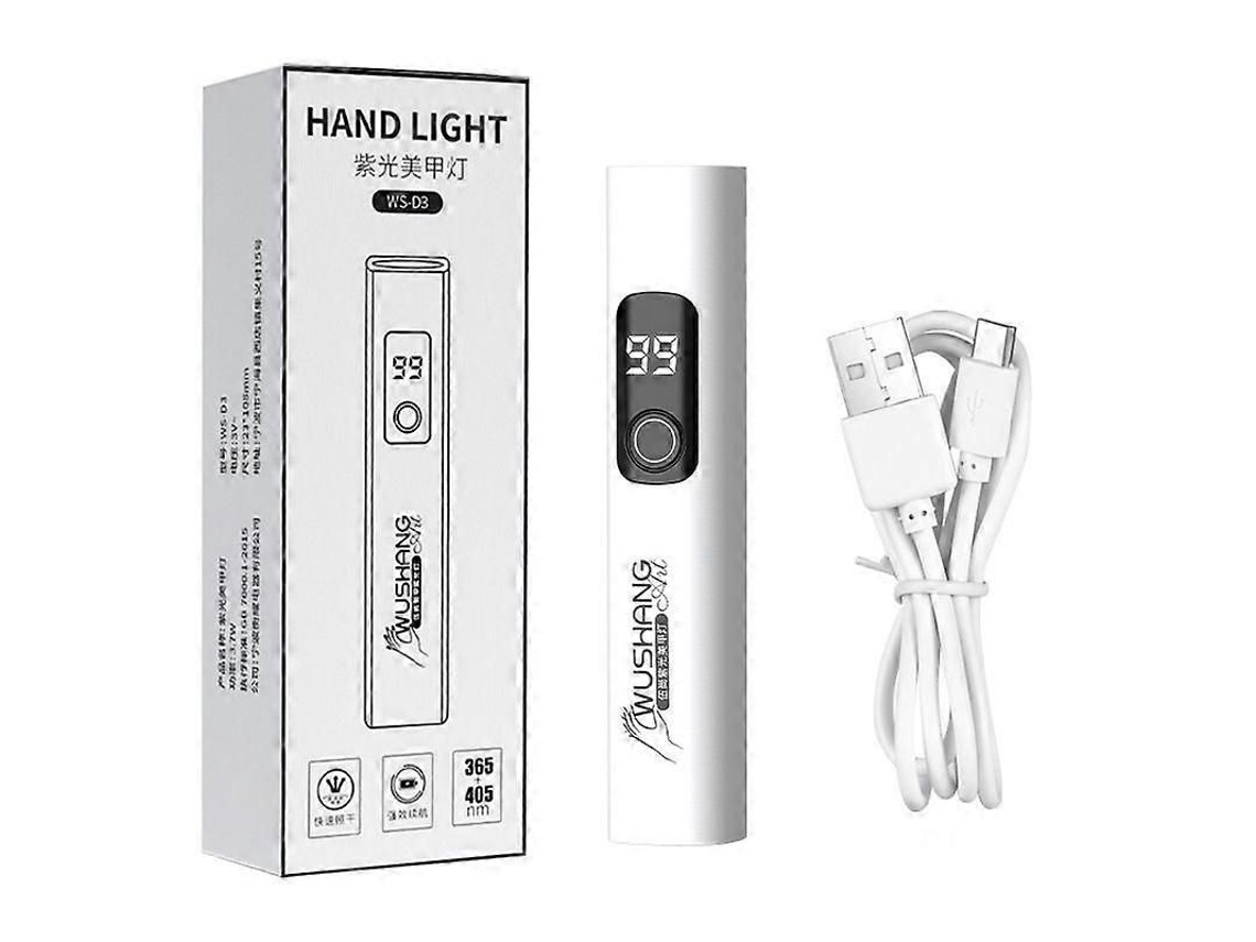 Lâmpada Uv Portátil Sem Fio Recarregável para Unhas, Mini Lâmpada Uv Led Que Seca Rapidamente. GOKOCO
