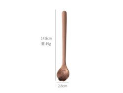 2026da-cucharas De Acero Inoxidable 18/10 Gato Garra, 8 Piezas, 14,7 Cm, Rosa Dorado, Postres Café Helado