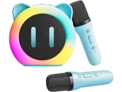 YEMAESRE Altavoz Karaoke Portátil con Micrófonos para Adultos Azul