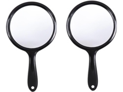 Espejo Cosmético Sencillo - Doble Cara, Tamaño De Bolsillo Con Lupa, Ideal Para Mujeres En Casa.
