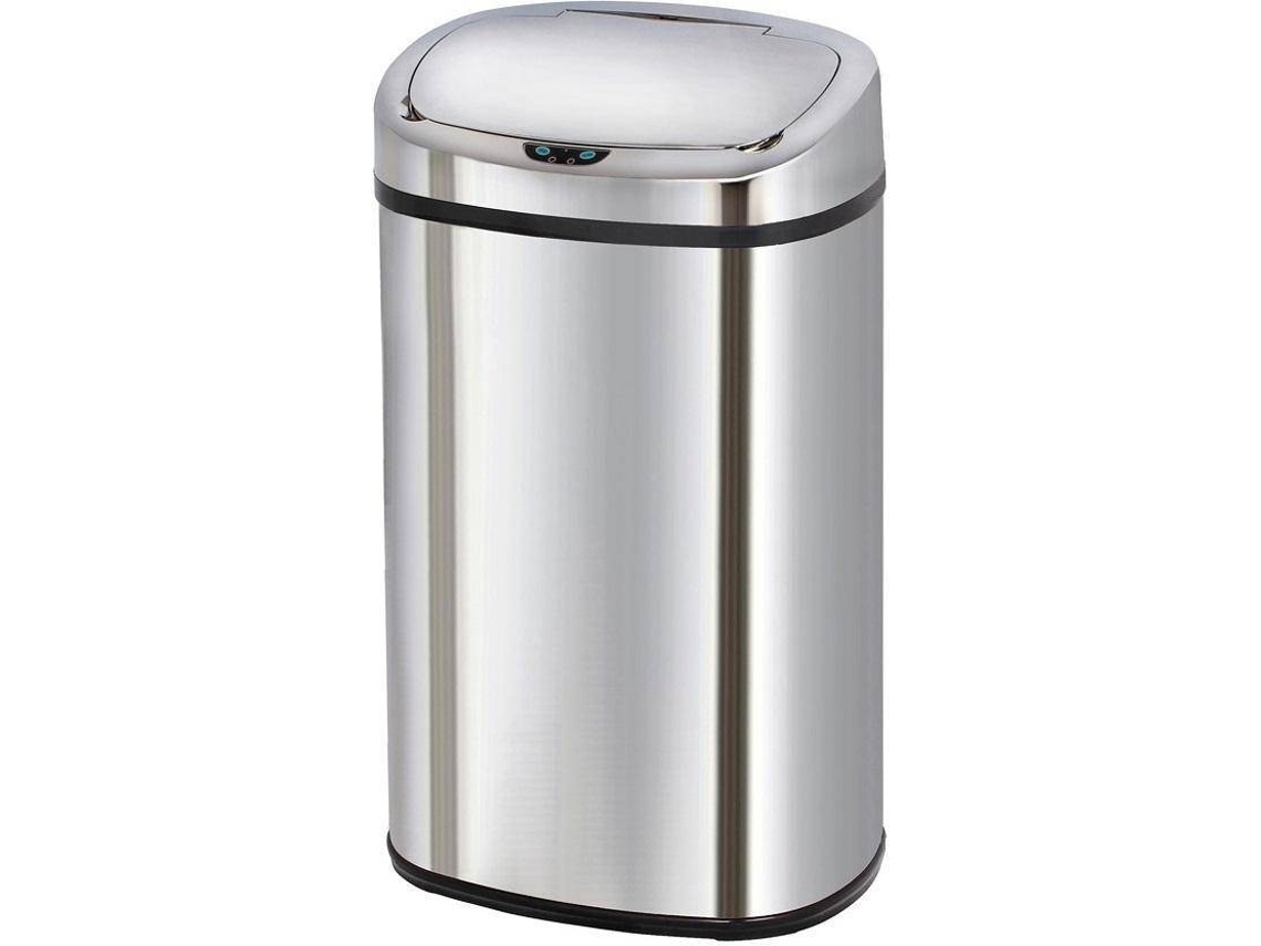 Cubo de Basura KITCHEN MOVE (Gris - Acero Inoxidable - 58 L)