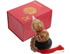 Adorno Calabaza Vidrio Decoración Creativa Hogar Símbolo Riqueza Prosperidad Feng Shui Pan Oro