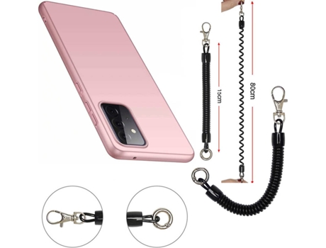 Funda OPPO Reno6 5G Turtleshell con Cordón Antirrobo Rosa