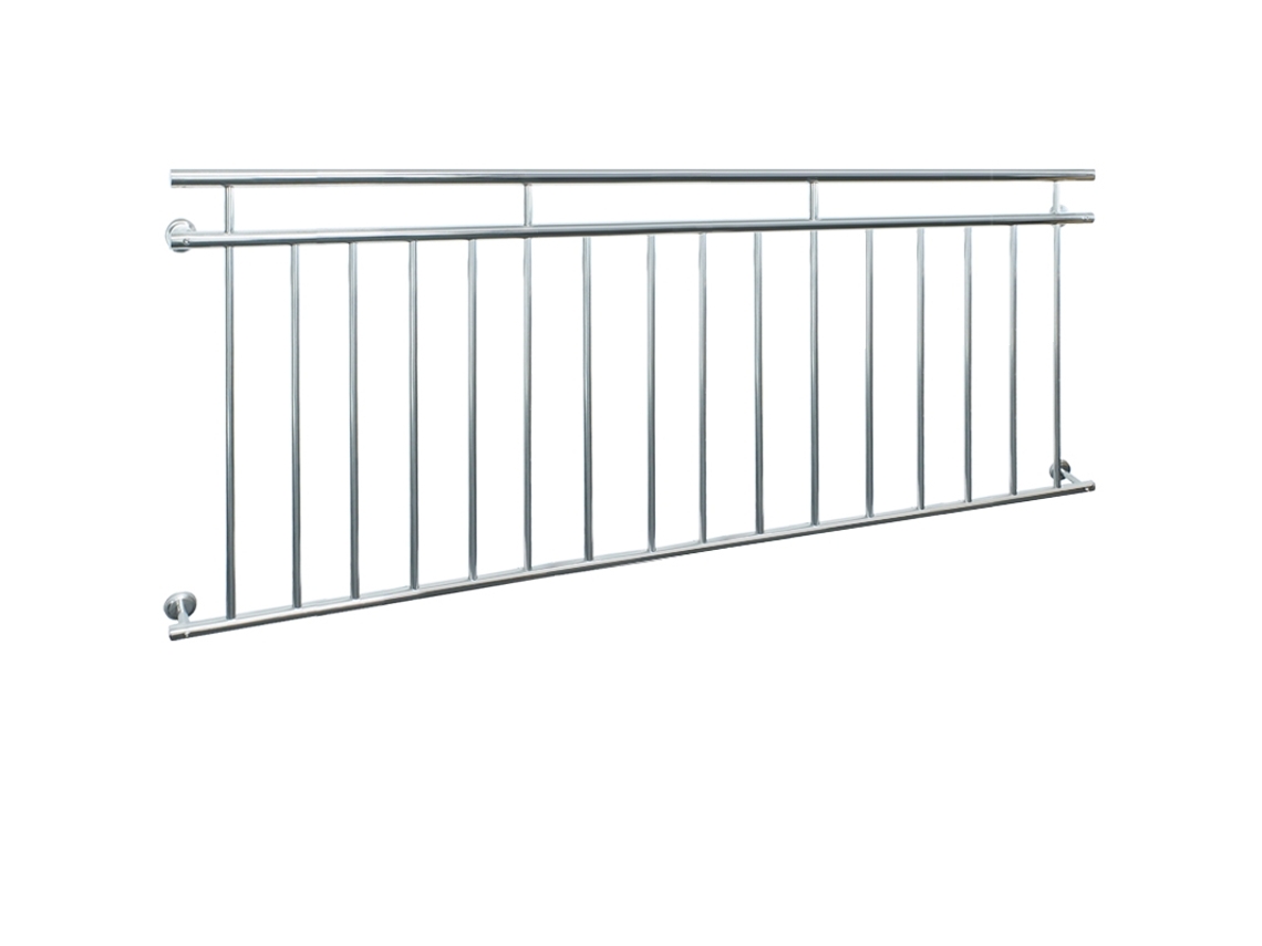 Barandilla de Balcón ECD o Ventana 225 x 90cm con Pasamanos Estilo Francés
