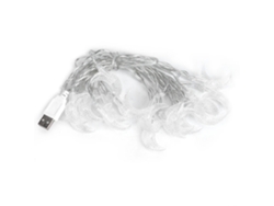 Guirnalda De Luces Led Con Colgante De Luna De Plástico Para Navidad Y Fiestas, Usb, Blanco Cálido.