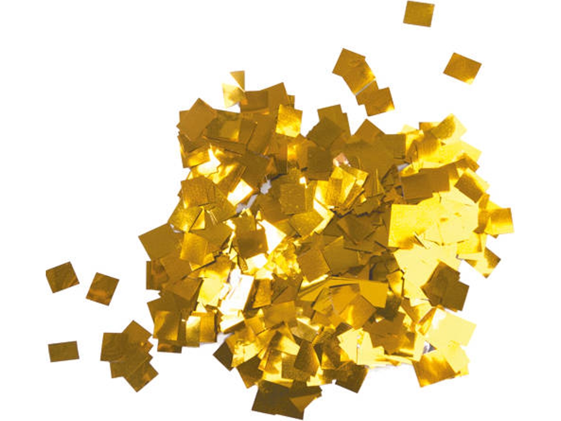 Confeti TCM 6x6 mm, Dorado, 1kg