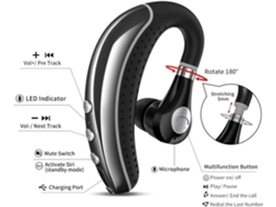 Auriculares Bluetooth V5.0 Auriculares Bluetooth con micrófono y tecla de silencio Auriculares inalámbricos con reducción de ruido comerciales para VEANXIN