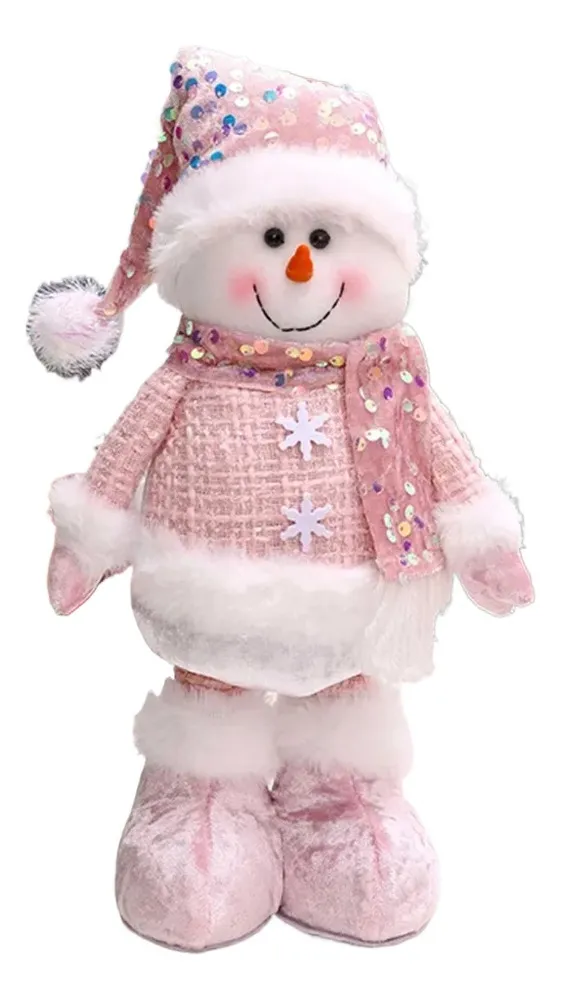 Nuevo muñeco de nieve retráctil para decoración navideña Rosavayotoy