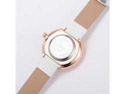 Reloj De Pulsera De Moda Para Mujer Gaiety Con Correa De Pu, Movimiento De Cuarzo Analógico, Blanco.