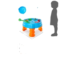Mesa de juegos acuáticos con juego de pesca, fácil de limpiar, azul.