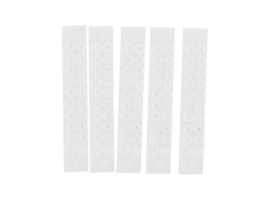 100 Parches Desechables Plateados Para Masaje De Orejas, Fáciles De Usar, Adhesivo Transparente.