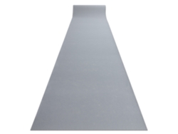 Alfombra de Pasillo con Refuerzo de Goma Rumba Un Solo Color Gris 80 cm