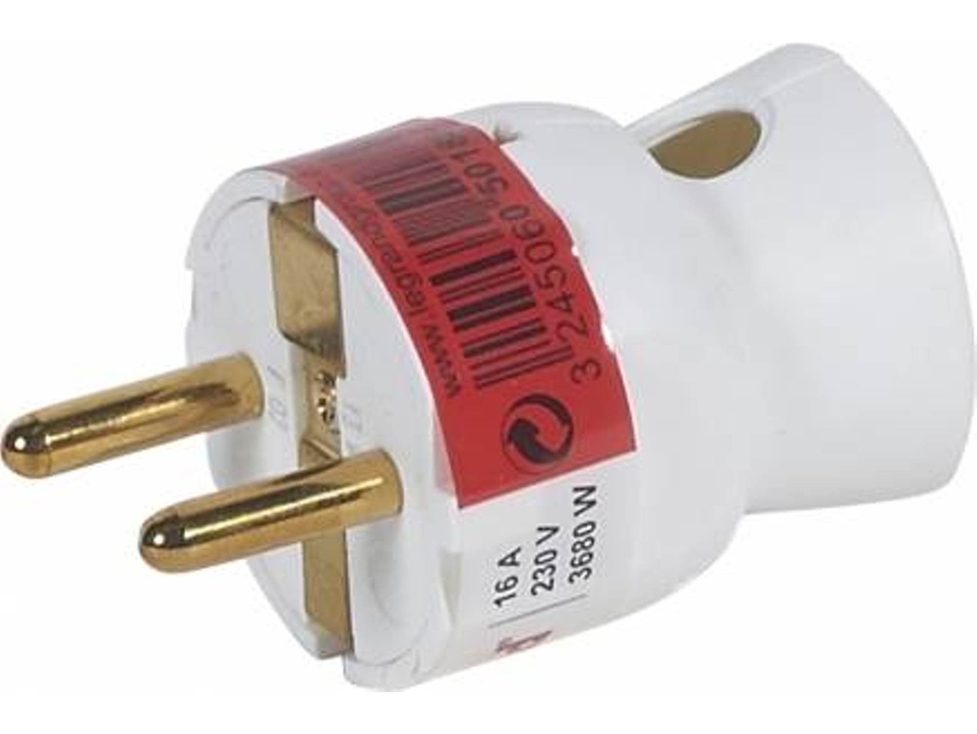 Adaptador Macho LEGRAND 050188 - 2P+T - 16A - Salida Lateral
