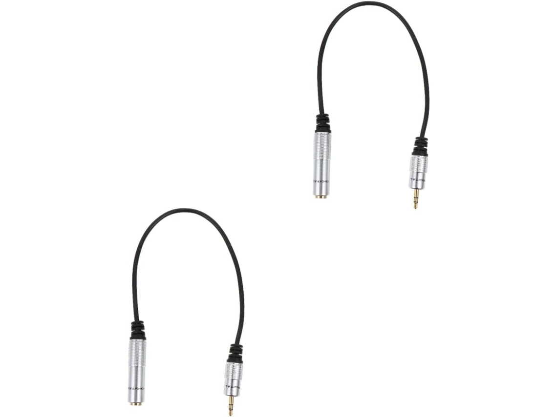 Cable Adaptador De Audio Hembra De 2 Piezas Con Conector Metálico Para Equipos
