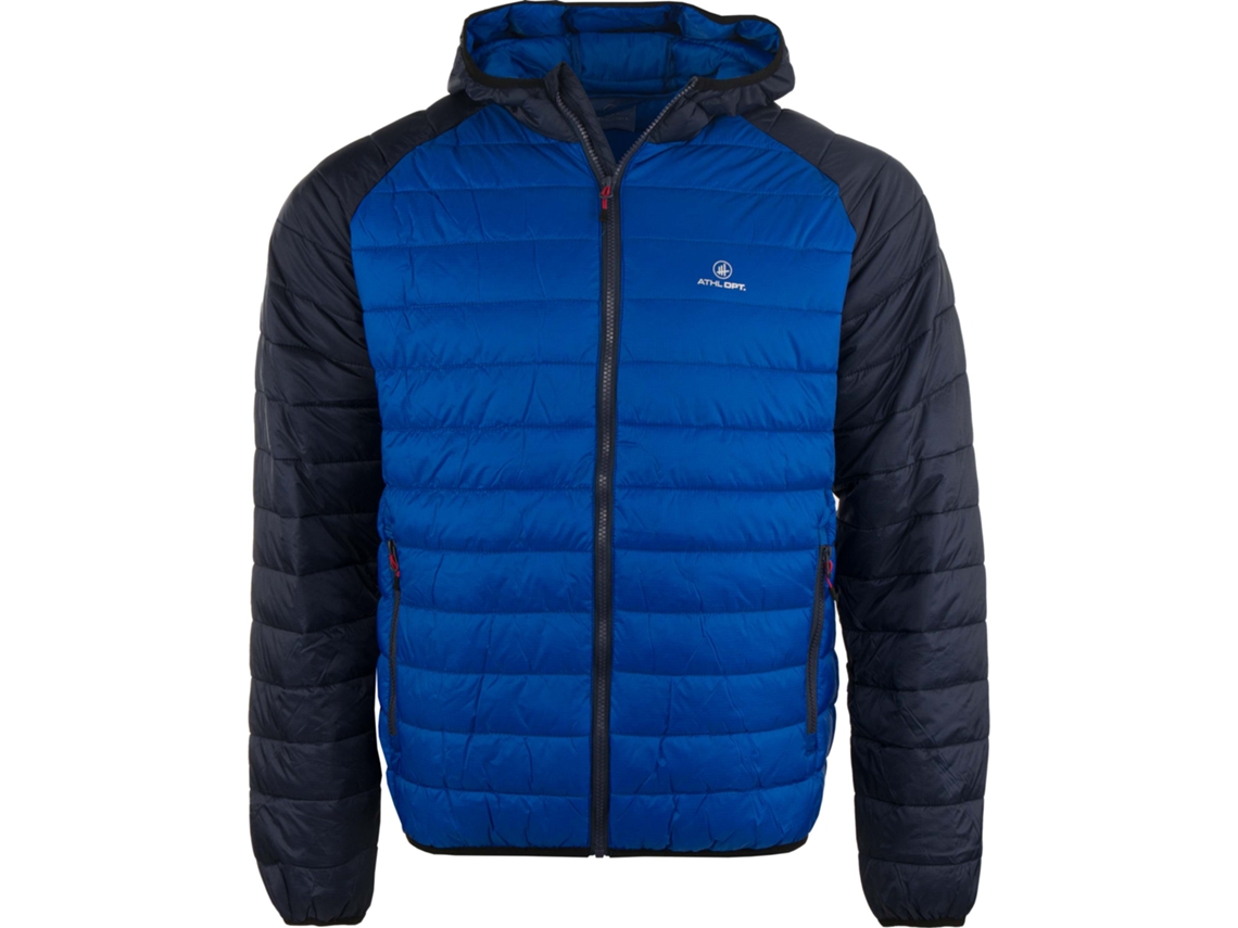 Chaqueta con capucha Tobias para hombre de Athl. Dpt.: comodidad y estilo en azul rey. Athl. Dpt.