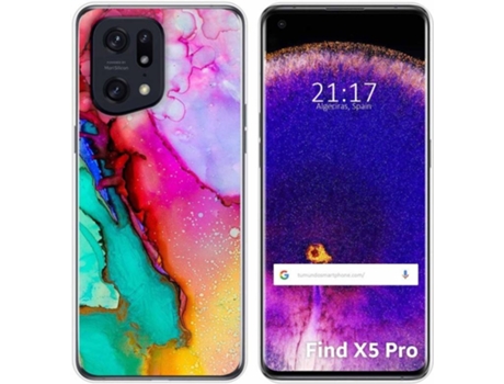 Carcasa para Oppo Find X5 Pro 5G TUMUNDOSMARTPHONE Dibujos Mármol 15 Multicolor