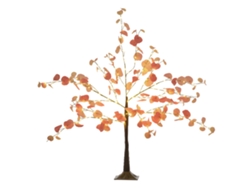 Lámpara Para Árbol De Navidad, 120 Cm, 175 Led, Base Naranja (interior Y Exterior).